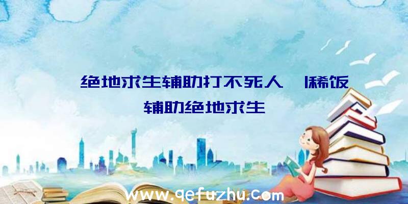 「绝地求生辅助打不死人」|稀饭辅助绝地求生